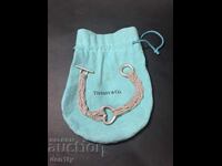 Brățară de argint Tiffany & Co cu inimă deschisă, cu mai multe fire