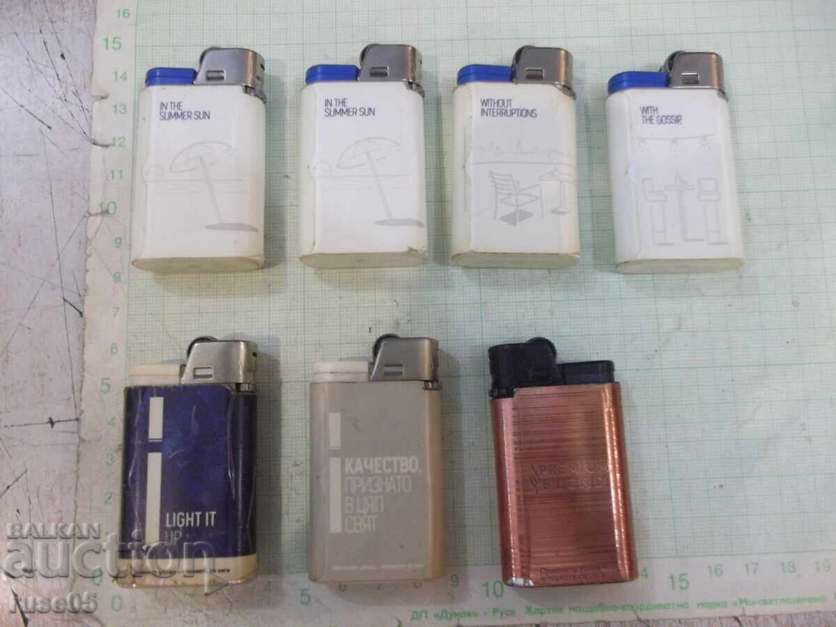 Παράδοση Λοτ από 7 τμχ. αναπτήρες γκαζιού "Winston" με μαλακή φλόγα, με πέτρα