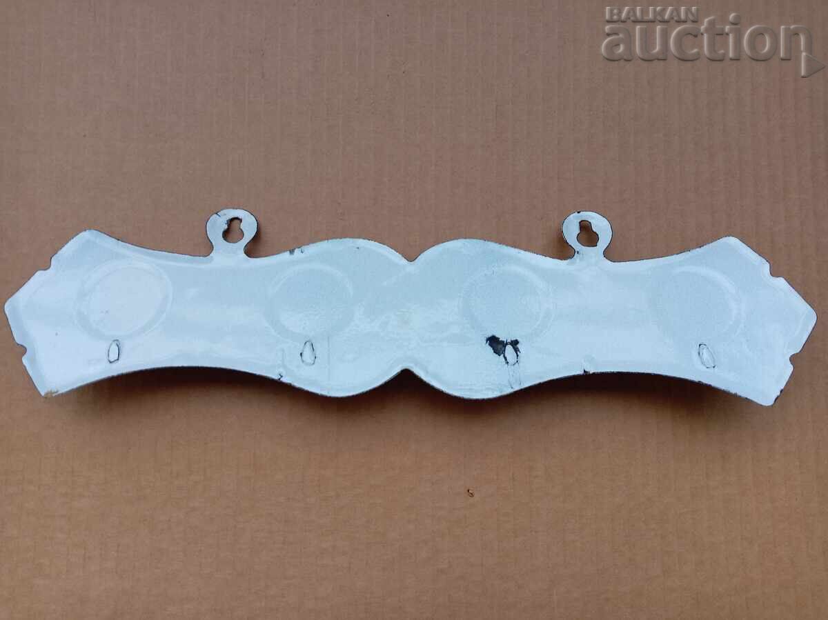 Доставка на Стара емайлирана закачалка емайл винтидж ретро