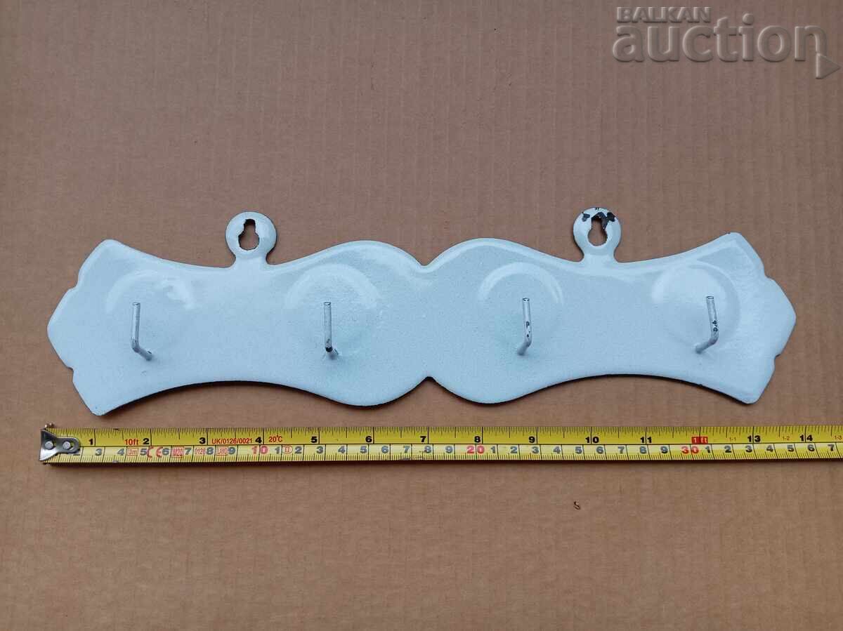 Стара емайлирана закачалка емайл винтидж ретро