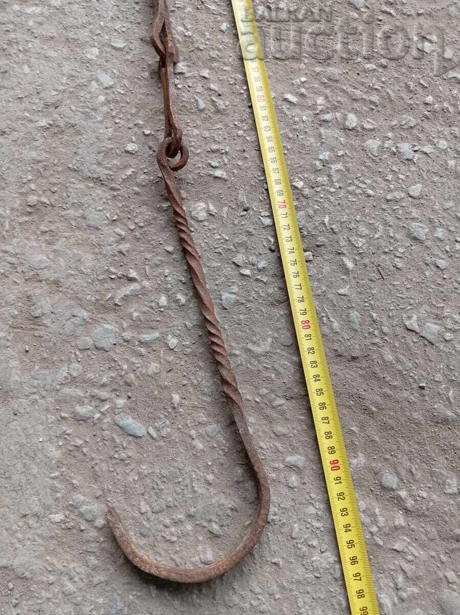 Παλιά σφυρήλατη αλυσίδα με γάντζο για χαλκό χαράνια χαλκό με τιμή 51.00 BGN | € 26.08 Παλιά σφυρήλατη αλυσίδα με γάντζο για χαλκό χαράνια χαλκό με τιμή 51.00 BGN | € 26.08