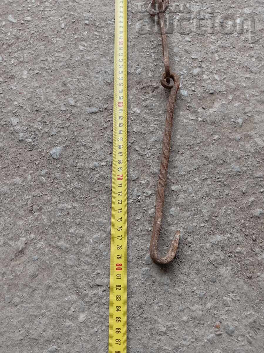 Παλιά σφυρήλατη αλυσίδα με γάντζο για χαλκό χαράνια χαλκό - 5 Παλιά σφυρήλατη αλυσίδα με γάντζο για χαλκό χαράνια χαλκό - 5