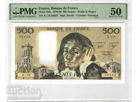 France 500 Francs 1979-86 PMG 50 Pick 156e Unc
