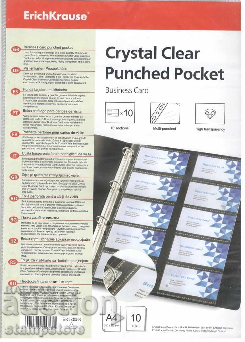 Πακέτο 10 τεμ φύλλα για φακέλους καρτών, πιστοποιητικά για βουλγαρικά νομίσματα