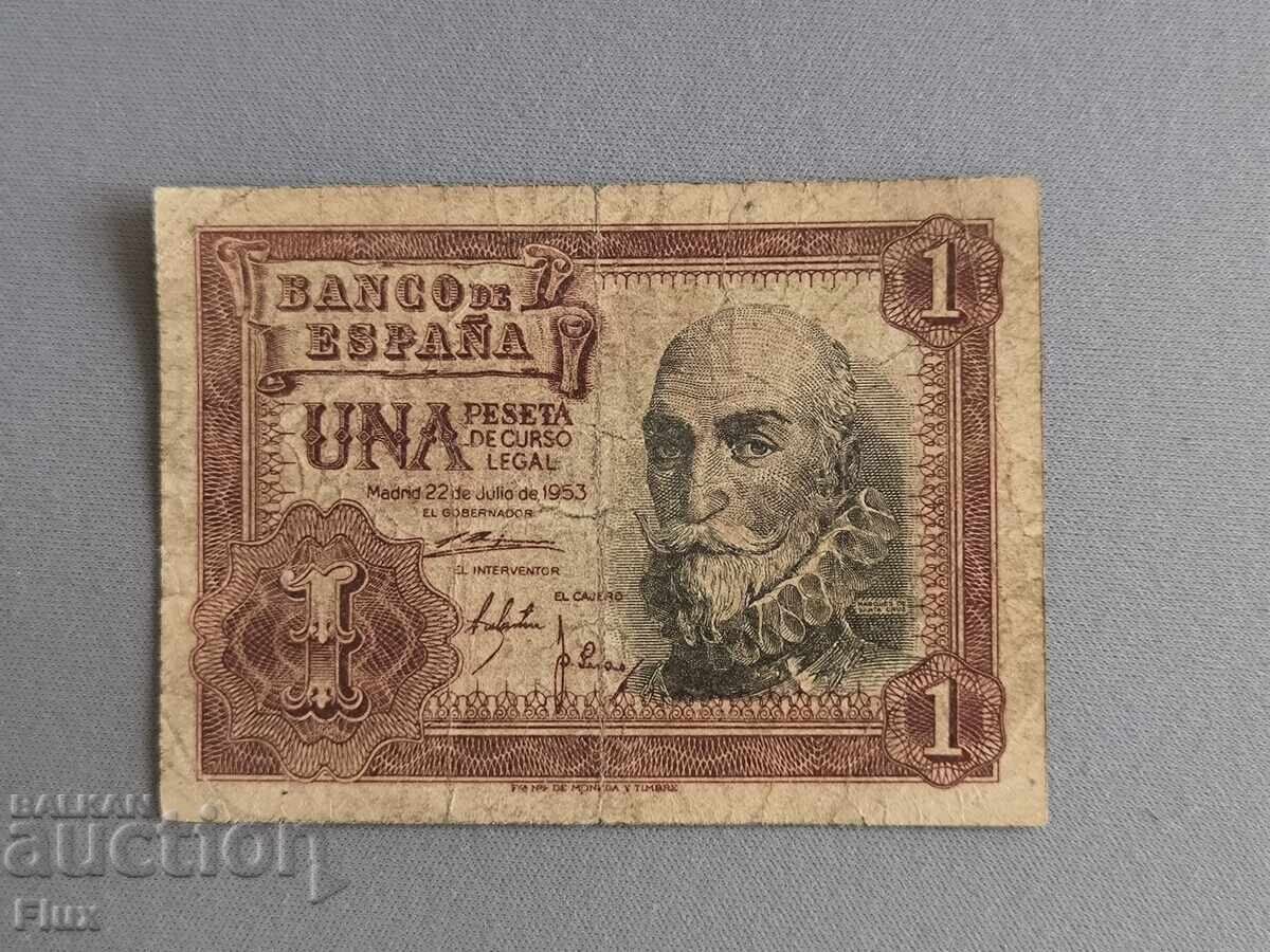 Banknote - Spain - 1 Peseta | 1953