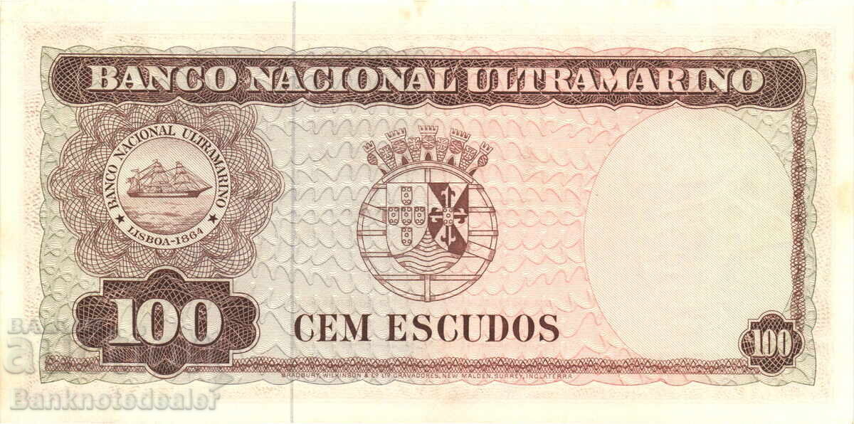Timor 100 Escudos 1963 Pick 28f Uncirculated with price 40.00 BGN | € 20.45 Timor 100 Escudos 1963 Pick 28f Uncirculated with price 40.00 BGN | € 20.45