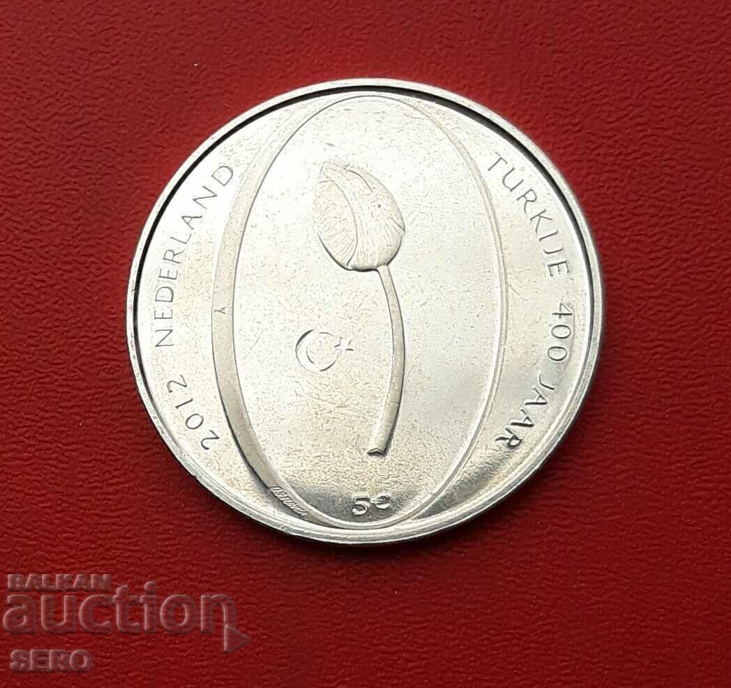 Аукцион Нидерландия-5 евро 2012-посребрена