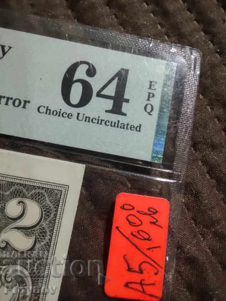 2 Dolari 1976 EROARE – PMG 64 - 6