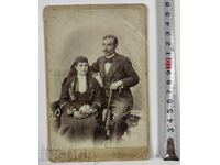 1902 PLOVDIV COSTUM POPULAR POZĂ VECHE FOTOGRAFIE CARTON
