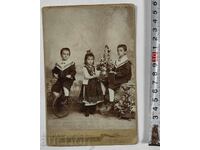 1890 COPII BAIAT FATA FOTO VECHI CARTON FOTO