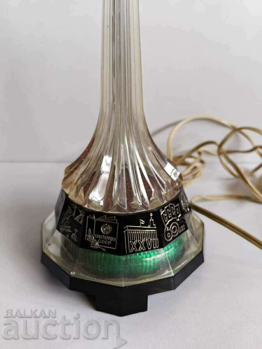 Delivery of LUXURIOUS SOVIET LAMP 40-CENTIMETER COSMOS ROCKET USSR