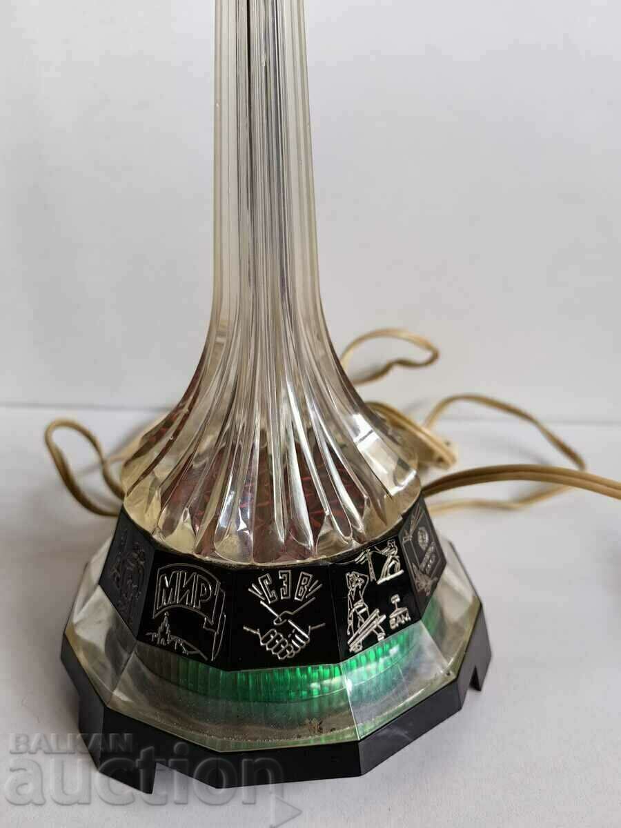 LUXURIOUS SOVIET LAMP 40-CENTIMETER COSMOS ROCKET USSR - 5
