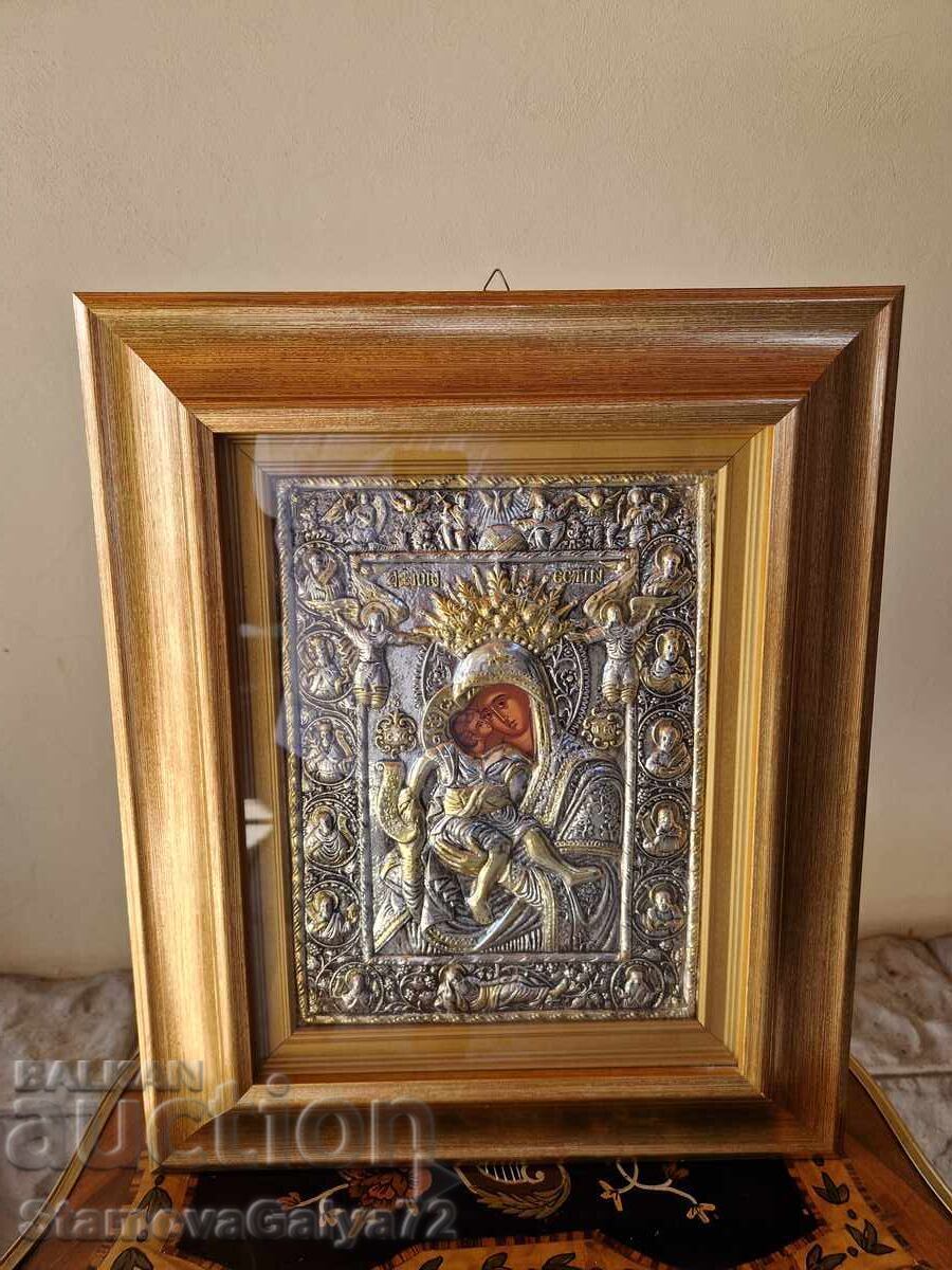 Όμορφες μεγάλες ασημένιες σημάνσεις πιστοποιητικών εικονιδίων με τιμή € 146.23 | 286.00 BGN