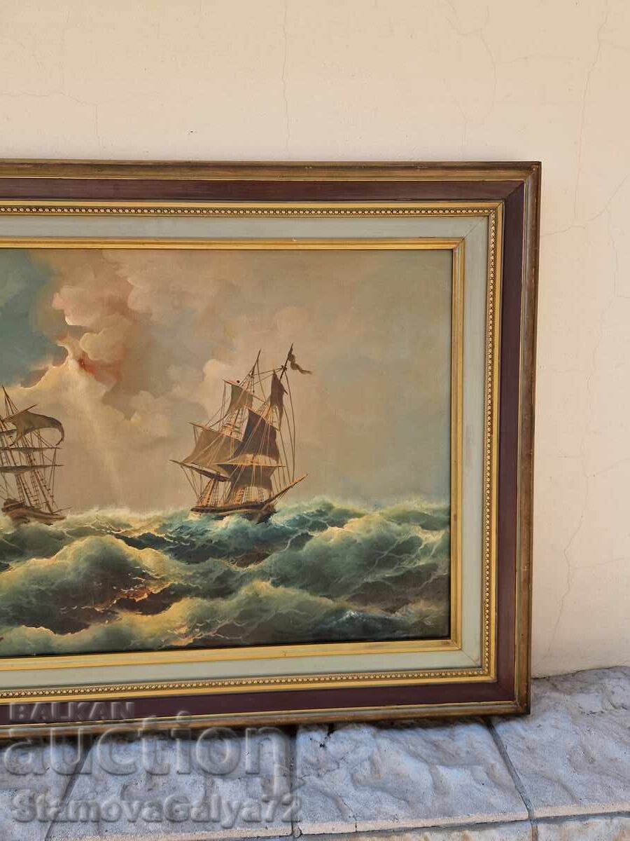 Παράδοση Υπέροχη πρωτοποριακή ελαιογραφία σε καμβά