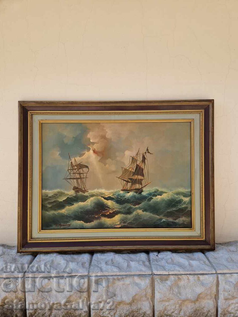 Υπέροχη πρωτοποριακή ελαιογραφία σε καμβά