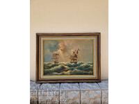 Страхотна майсторска картина масло върху платно