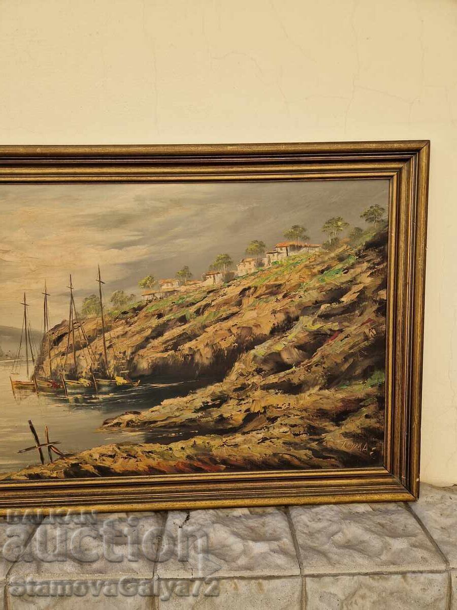 Livrarea Tablou de colecție, pictură de autor, ulei pe pânză, superb Livrarea Tablou de colecție, pictură de autor, ulei pe pânză, superb