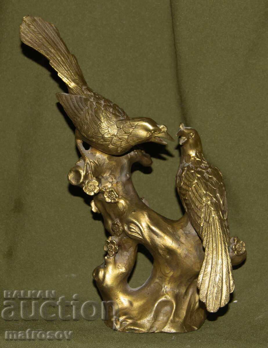 Sculptură de bronz originală, păsări