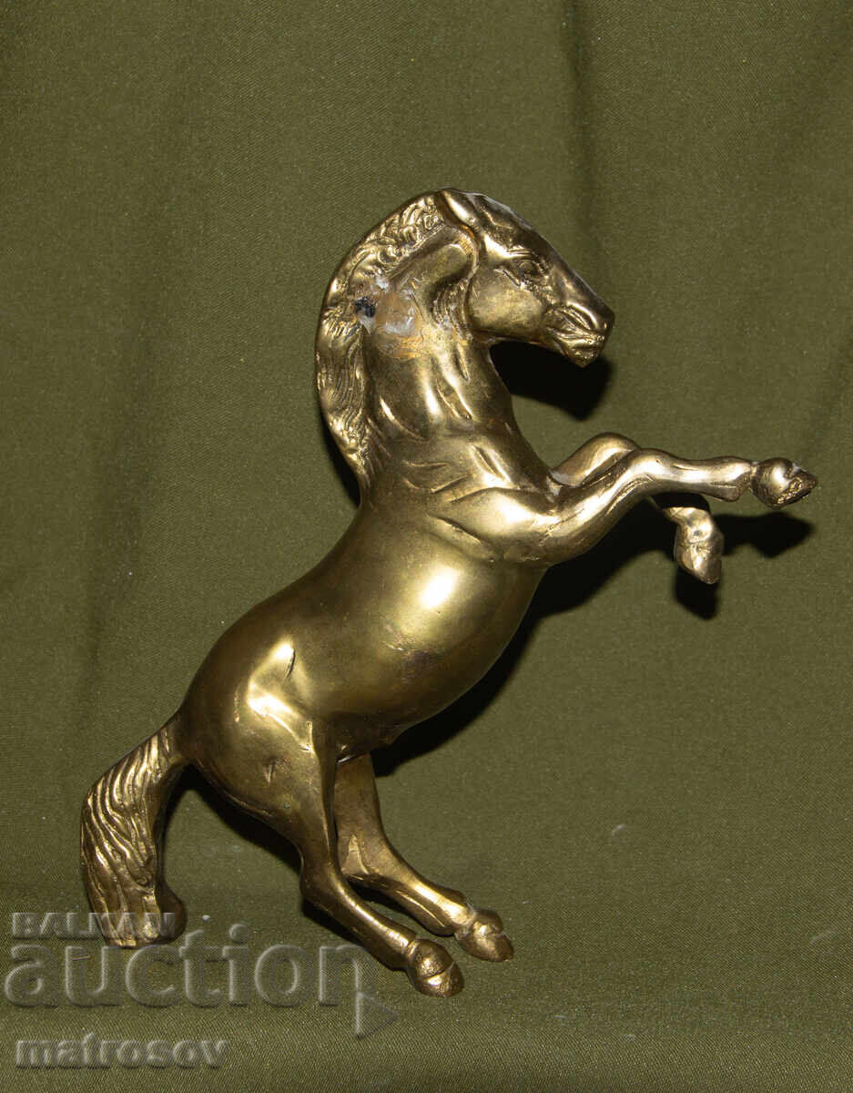 Αυθεντικό χάλκινο γλυπτό όρθιου αλόγου με τιμή 300.00 BGN | € 153.39