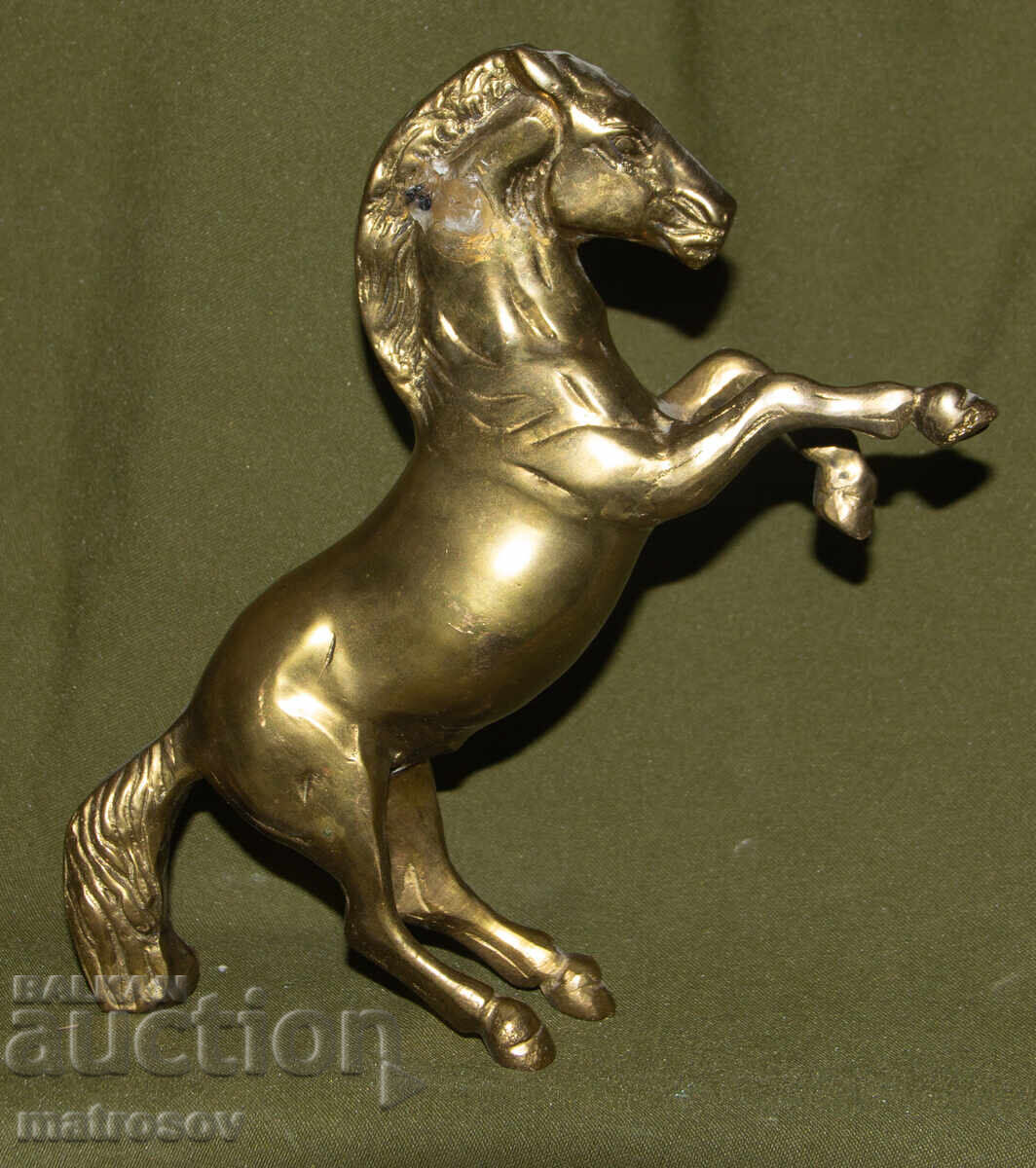 Αυθεντικό χάλκινο γλυπτό όρθιου αλόγου
