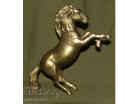 Sculptură originală din bronz, cal în picioare
