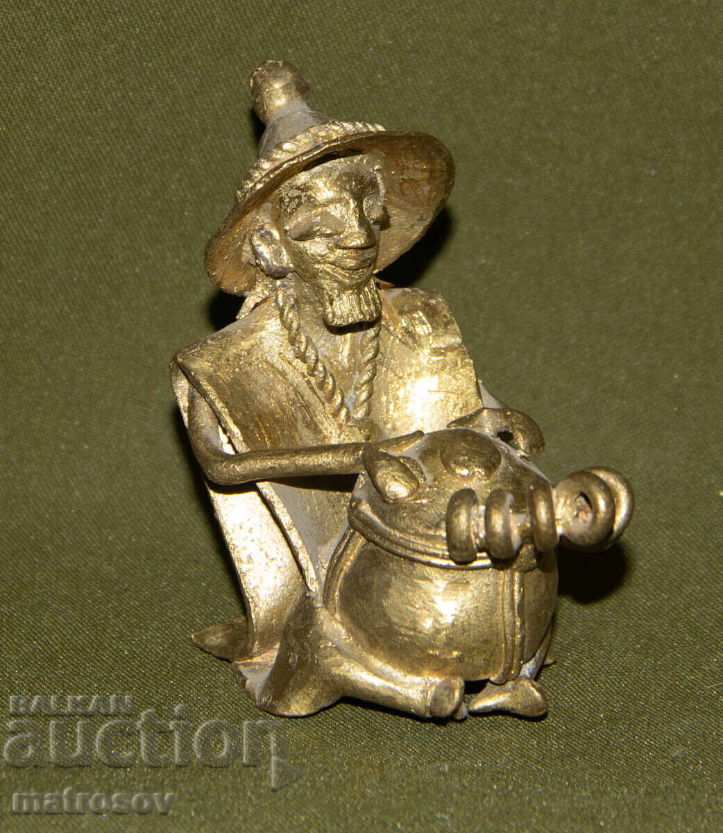 Αυθεντικό χάλκινο γλυπτό μουσικού με τιμή 180.00 BGN | € 92.03