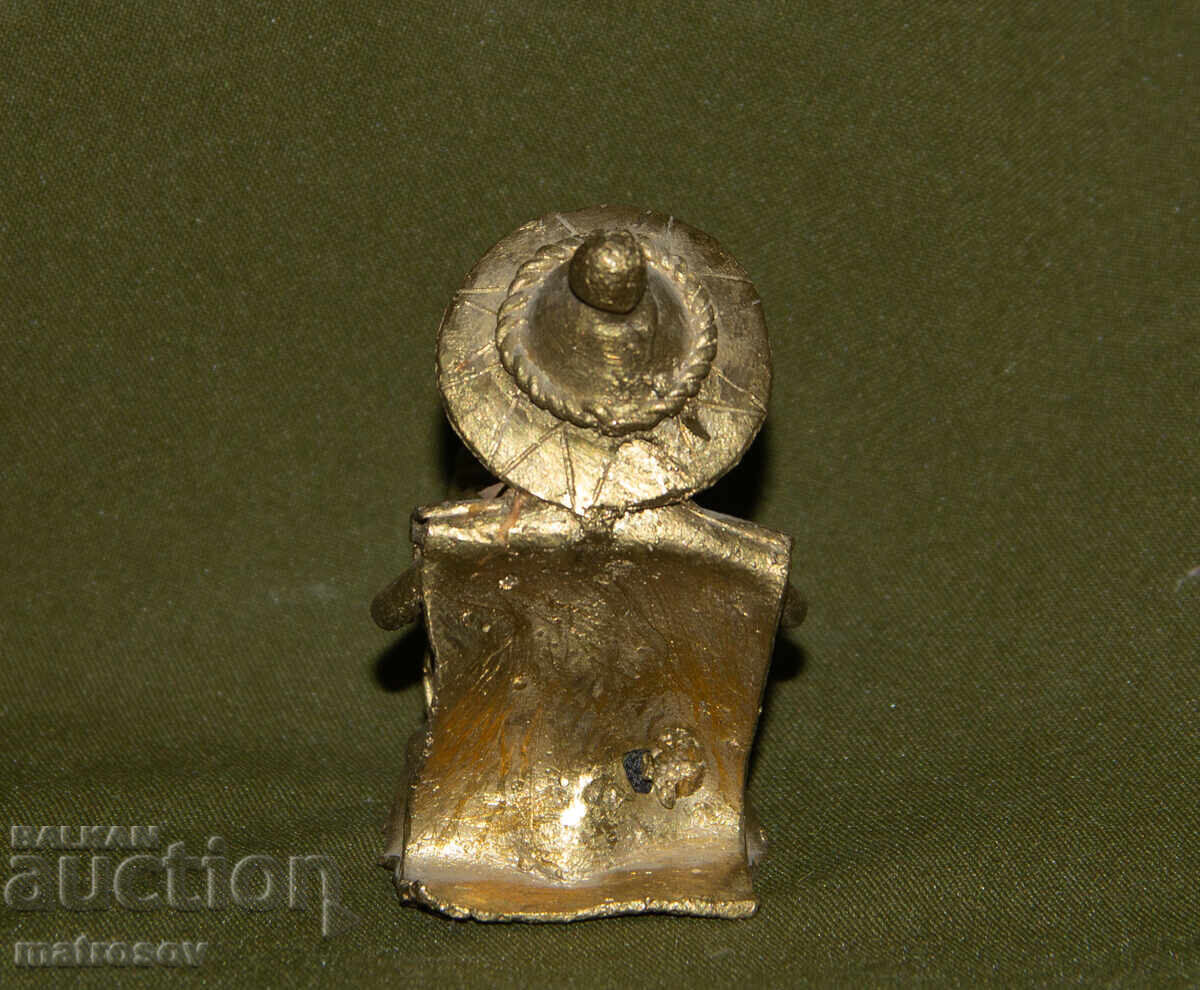 Αυθεντικό χάλκινο γλυπτό μουσικού - 5