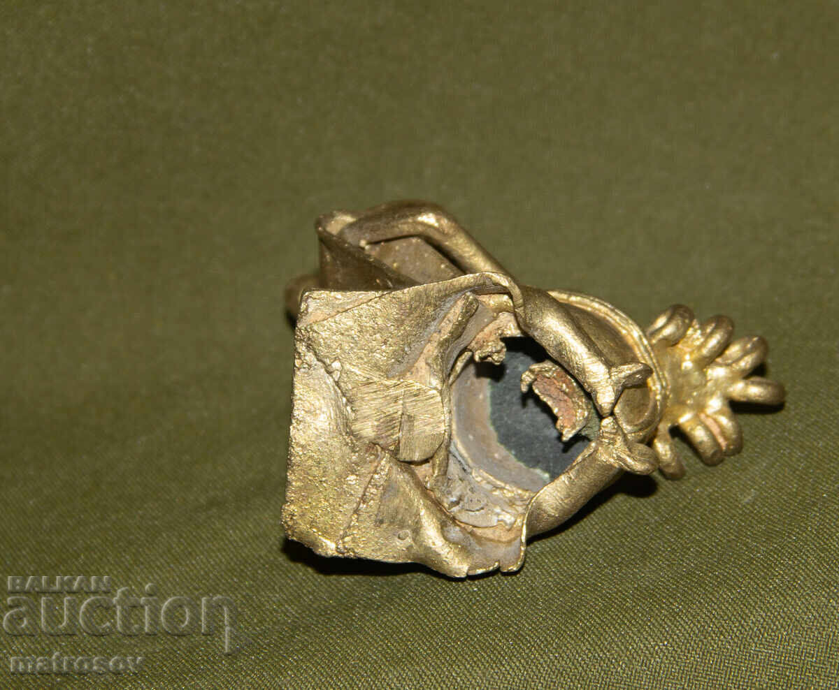 Αυθεντικό χάλκινο γλυπτό μουσικού - 7