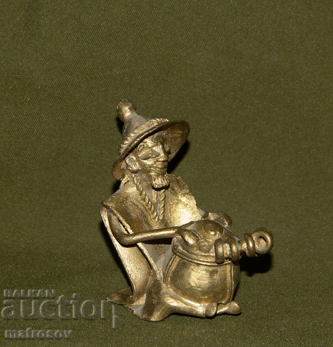 Αυθεντικό χάλκινο γλυπτό μουσικού