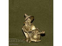 Sculptură din bronz originală, muzician