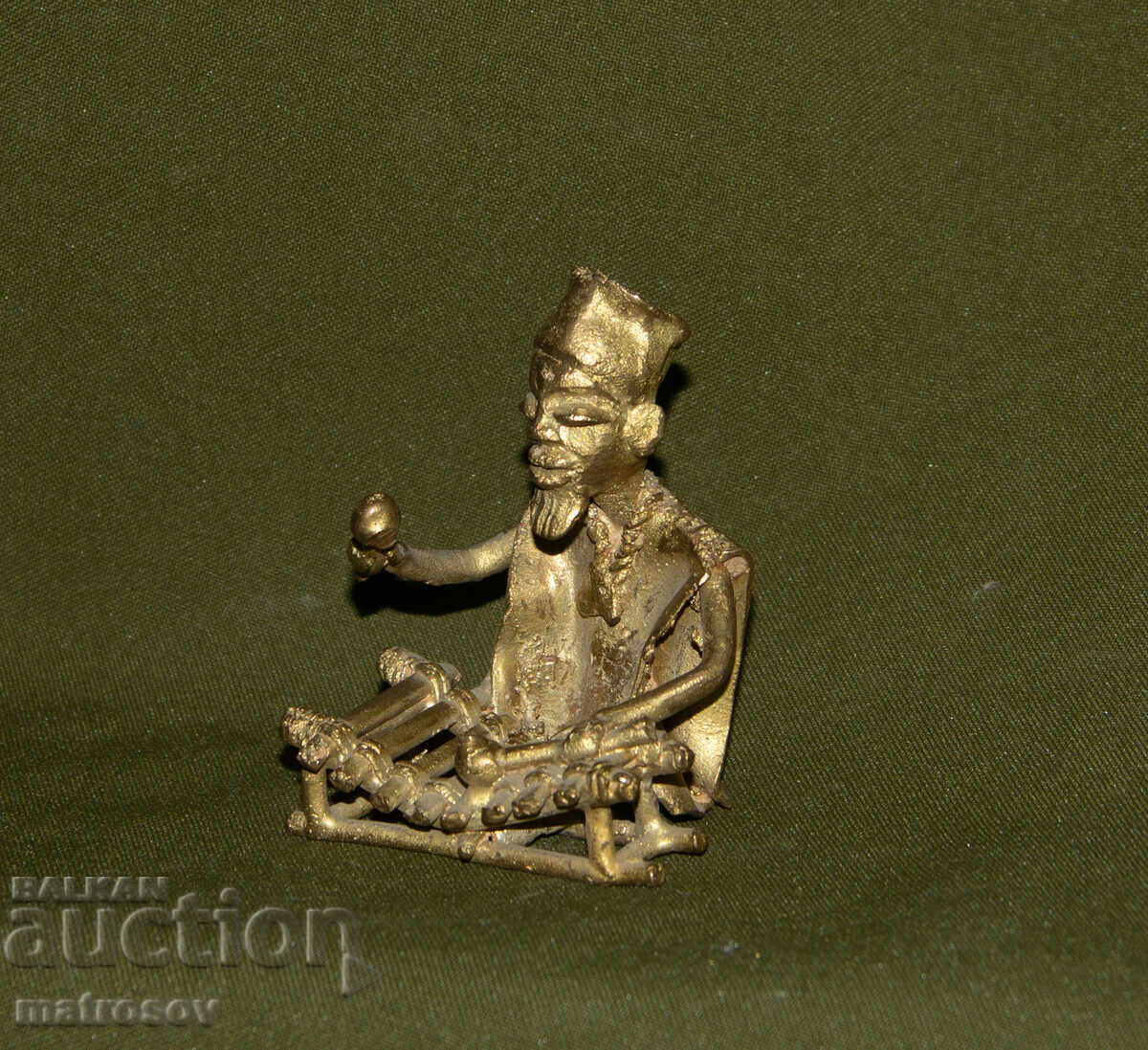 Sculptură din bronz originală, muzician - 6