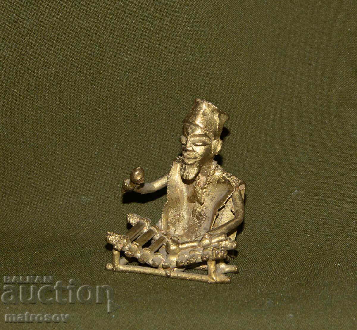 Sculptură din bronz originală, muzician - 7