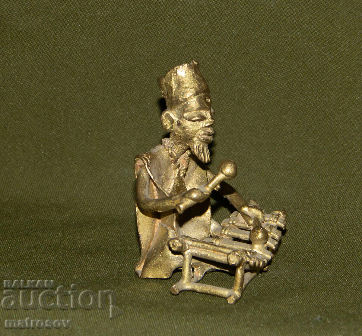 Sculptură din bronz originală, muzician