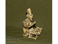 Sculptură din bronz originală, muzician