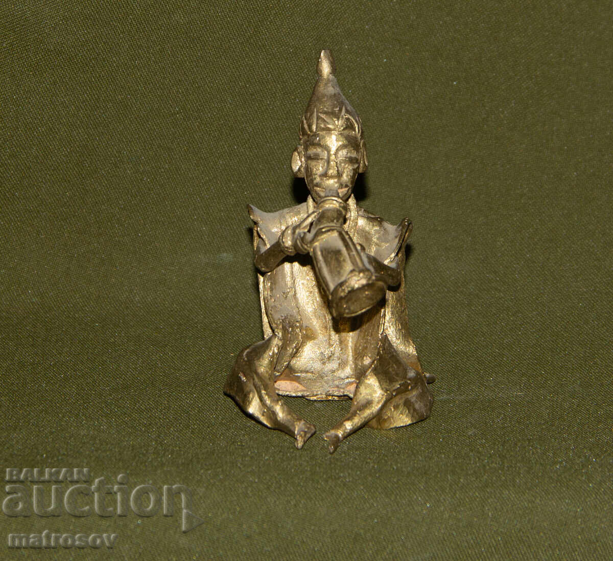 Original Bronze Sculpture of a Musician