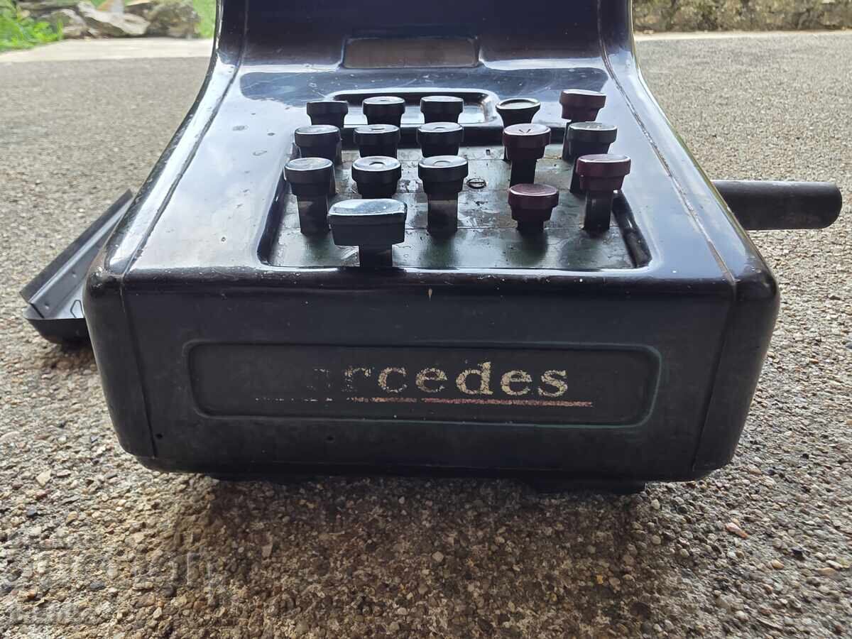 OLD GERMAN CALCULATING MACHINE - MERCEDES - 7