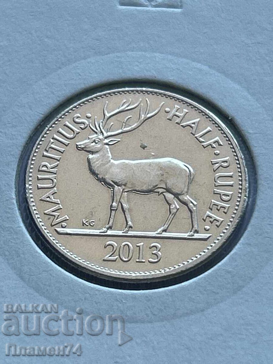 1/2 рупия 2013 Мавриций с цена 1.00 лв. | € 0.51