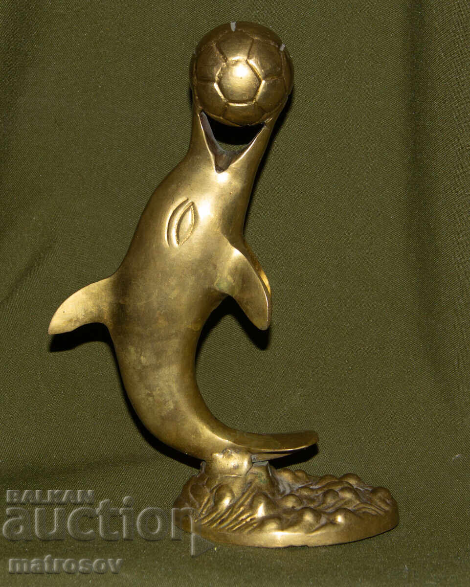 Licitație Sculptură de bronz originală, delfin
