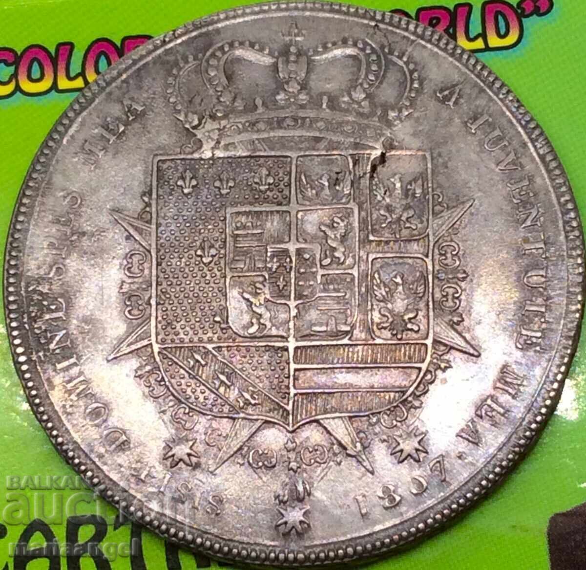 Francescone 1807 Etruria Italy Carl Ludwig and Maria Aloysia with price 659.00 BGN | € 336.94