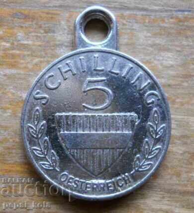 Medalion "5 șilingi austrieci" - Austria Medalion "5 șilingi austrieci" - Austria
