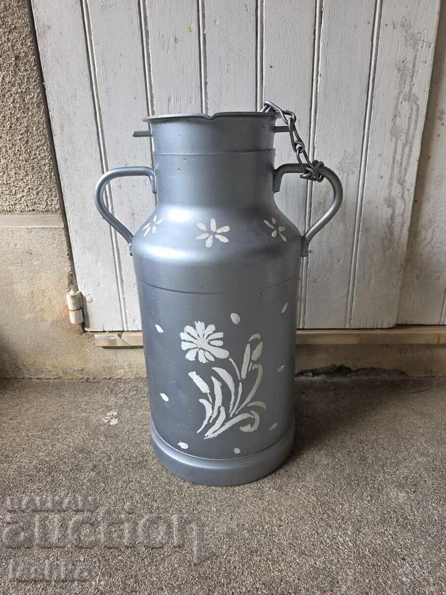 Μεγάλο Αλουμινένιο δοχείο γάλακτος