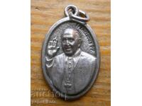 Medalion argintat "Papa Francisc"