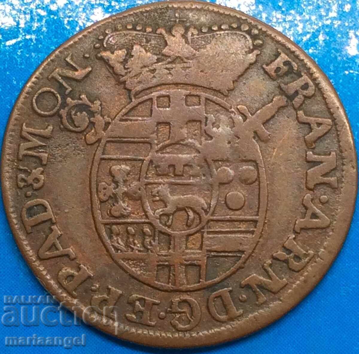 4 pfennig 1718 Padeborn Diocese Germany - rare - 6