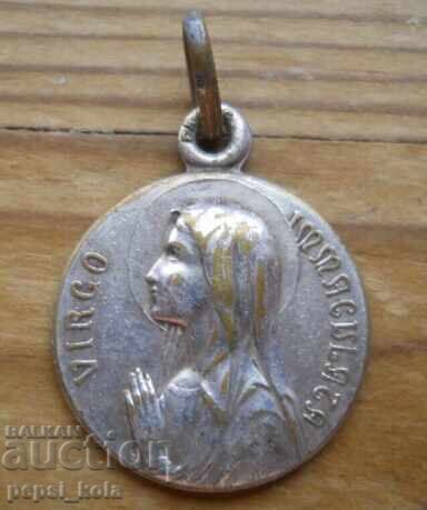 Ασημένιο μενταγιόν "Η Άσπιλη Παρθένος της Λούρδης" Ασημένιο μενταγιόν "Η Άσπιλη Παρθένος της Λούρδης"