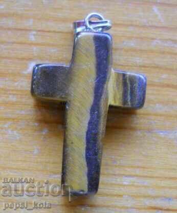 Tiger's Eye Cross Pendant Tiger's Eye Cross Pendant