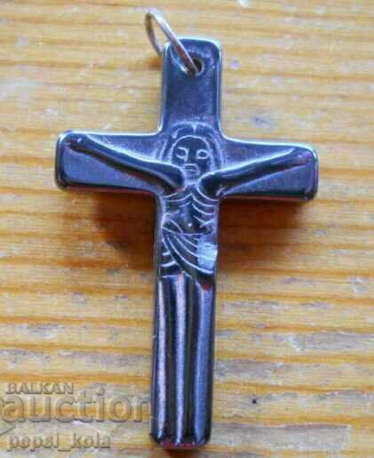 Medalion - cruce din hematit