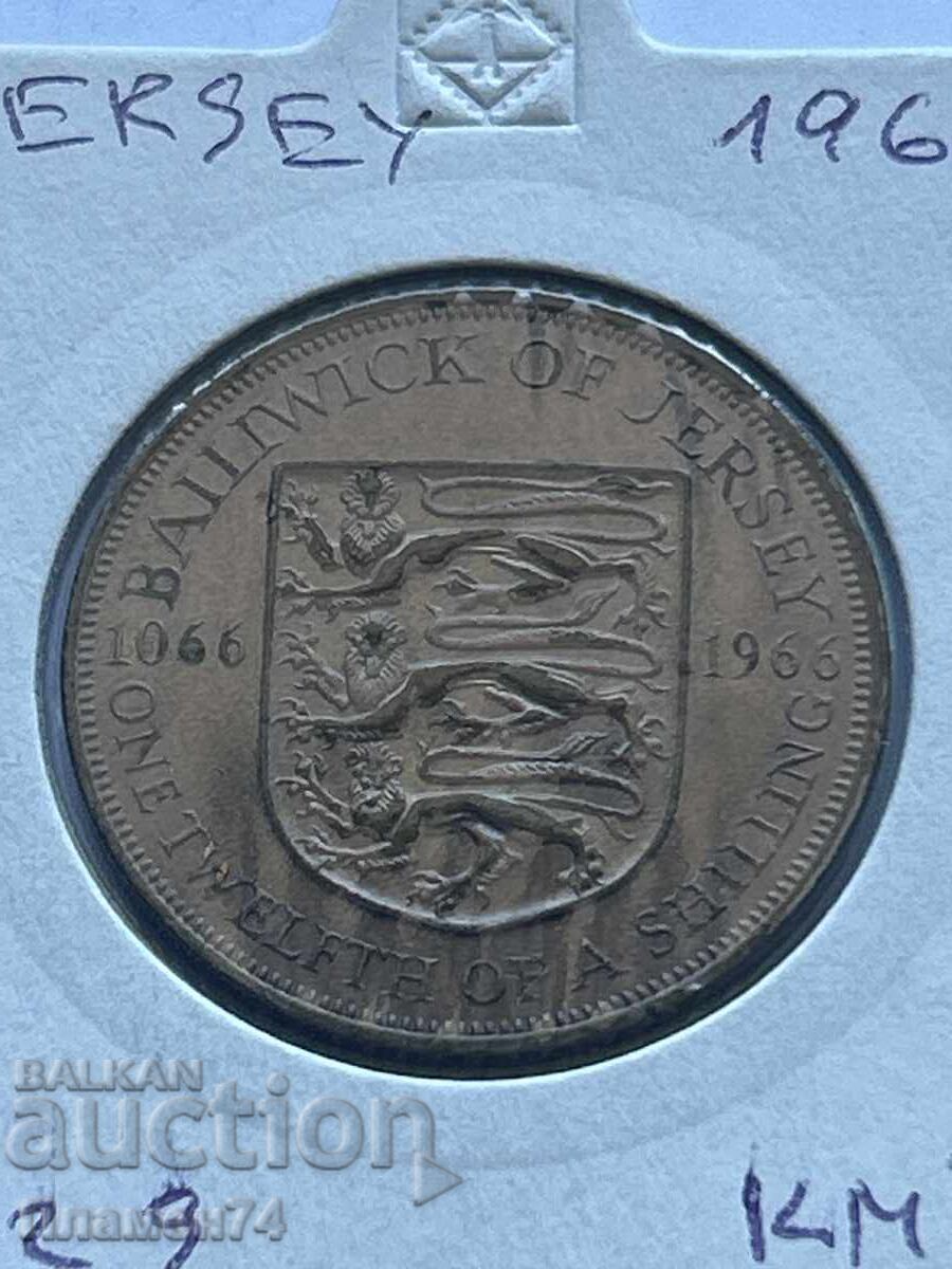 1/12 шилинг Джърси 1966 с цена 4.00 лв. | € 2.05