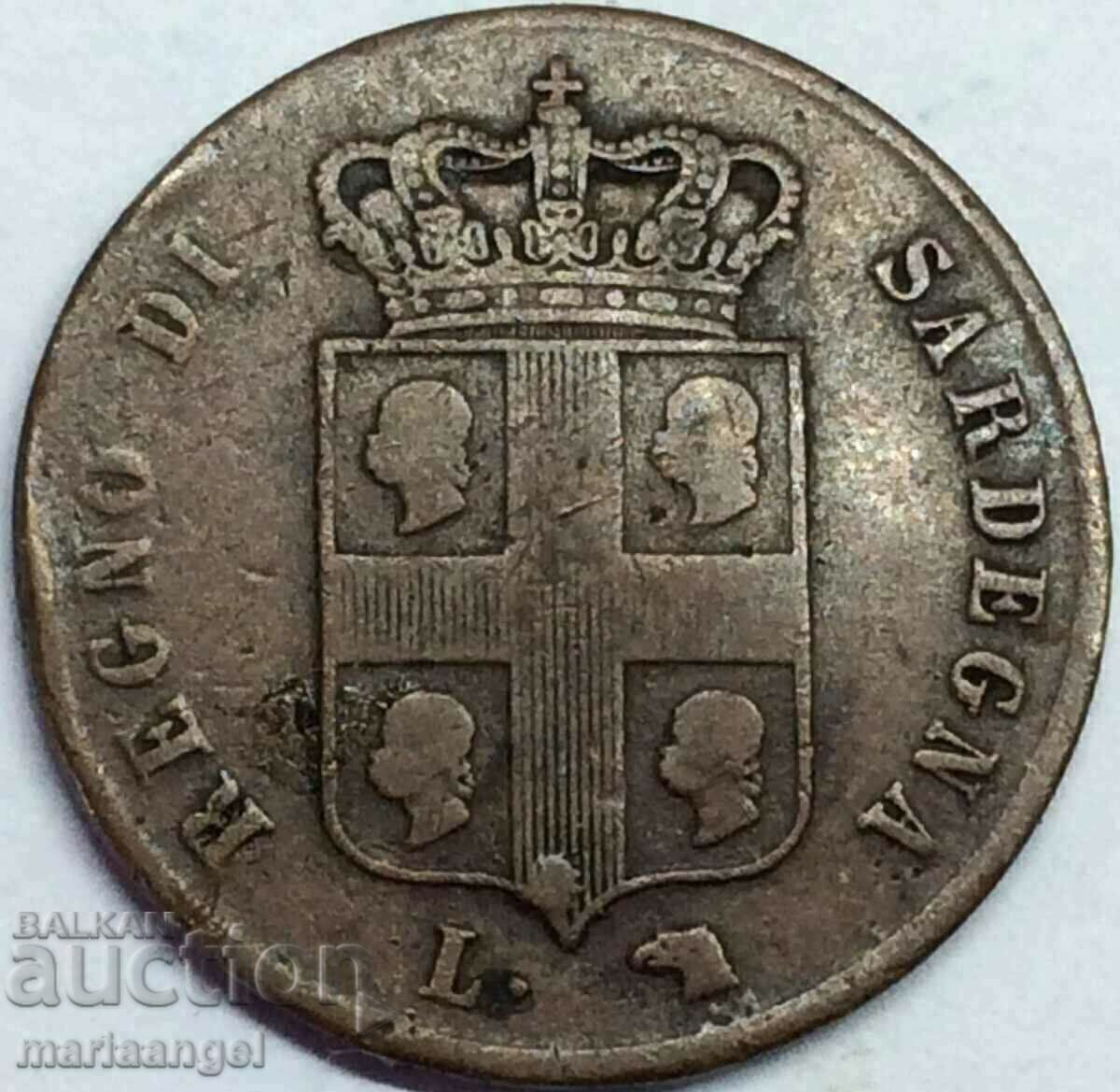 Βασίλειο της Σαρδηνίας 3 centesimi 1842 Ιταλία - αρκετά σπάνιο