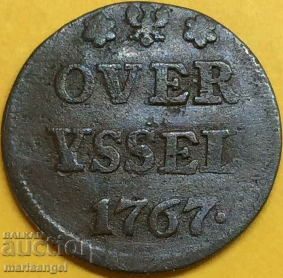 Netherlands 1 Liard 1767 Overijssel with price 28.00 BGN | € 14.32