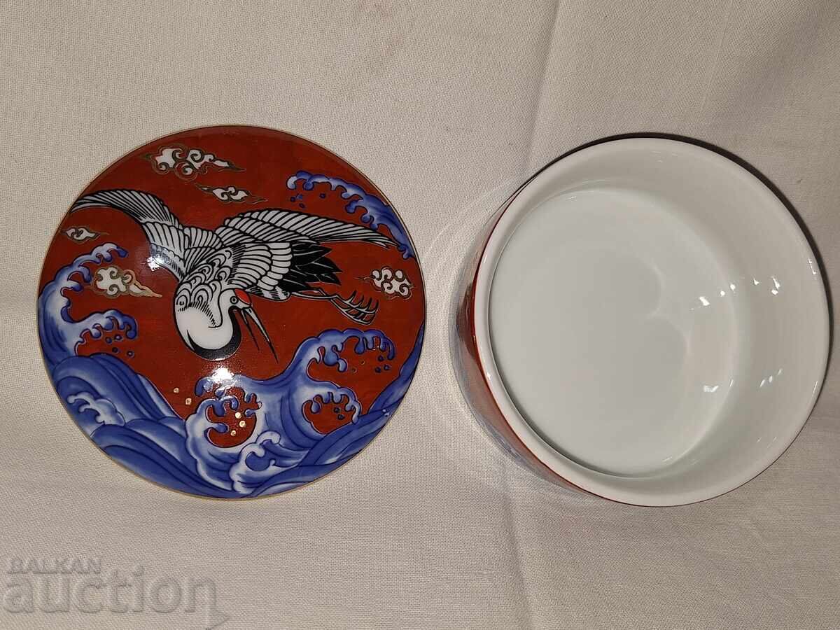 Πορσελάνινο κουτί χειροποίητο ζωγραφισμένο - 5